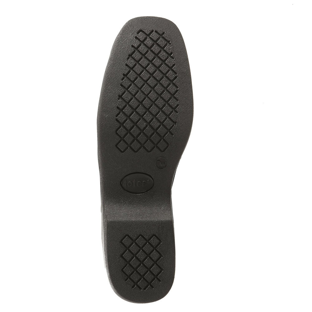 Cynthia Tall Winter Boots in Black Bottom Sole Tread
