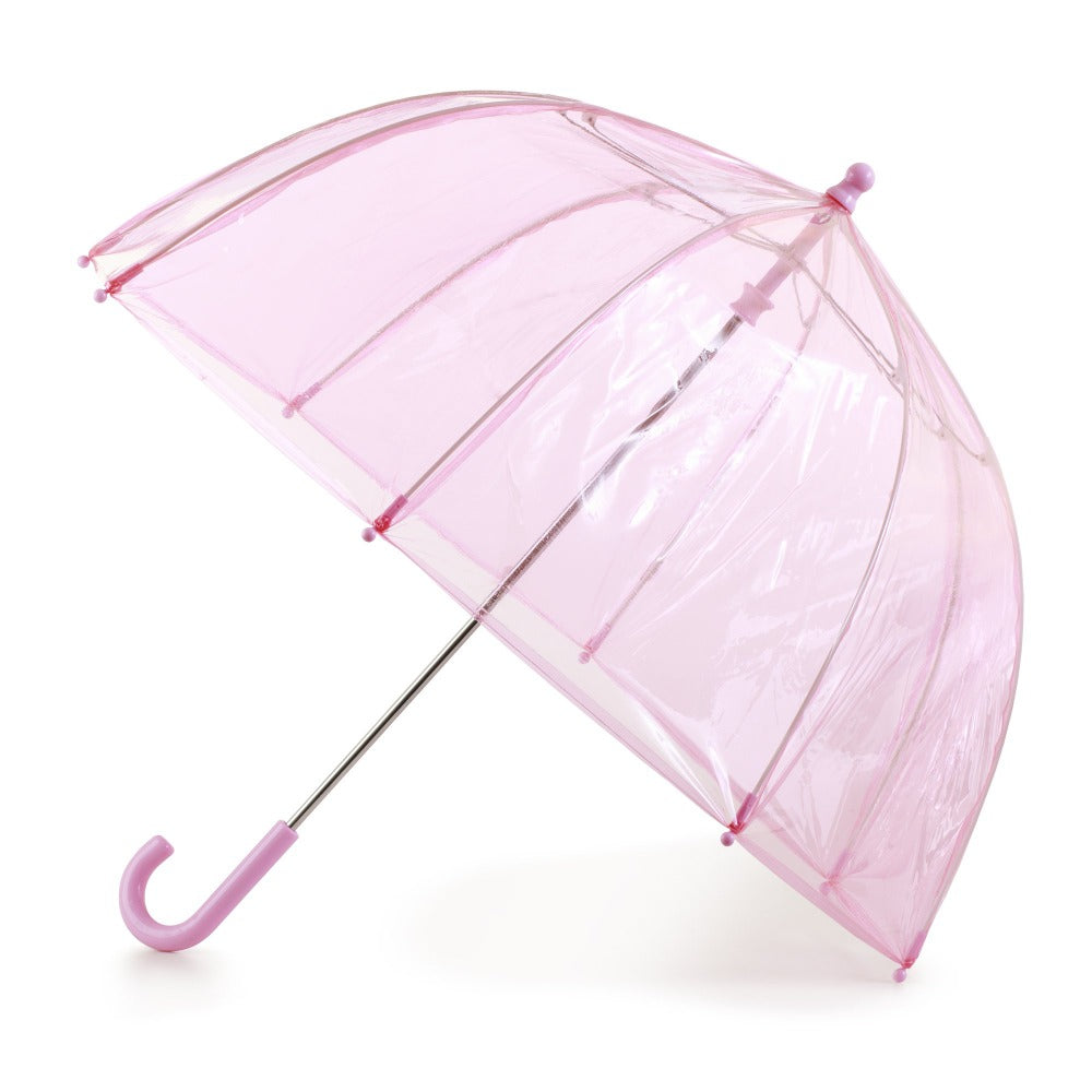 Totes Kids Pink Clear Umbrella Side Profile