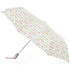 Signature Auto Open Umbrella With Neverwet in White Rain Open Side Profile#color_white-rain