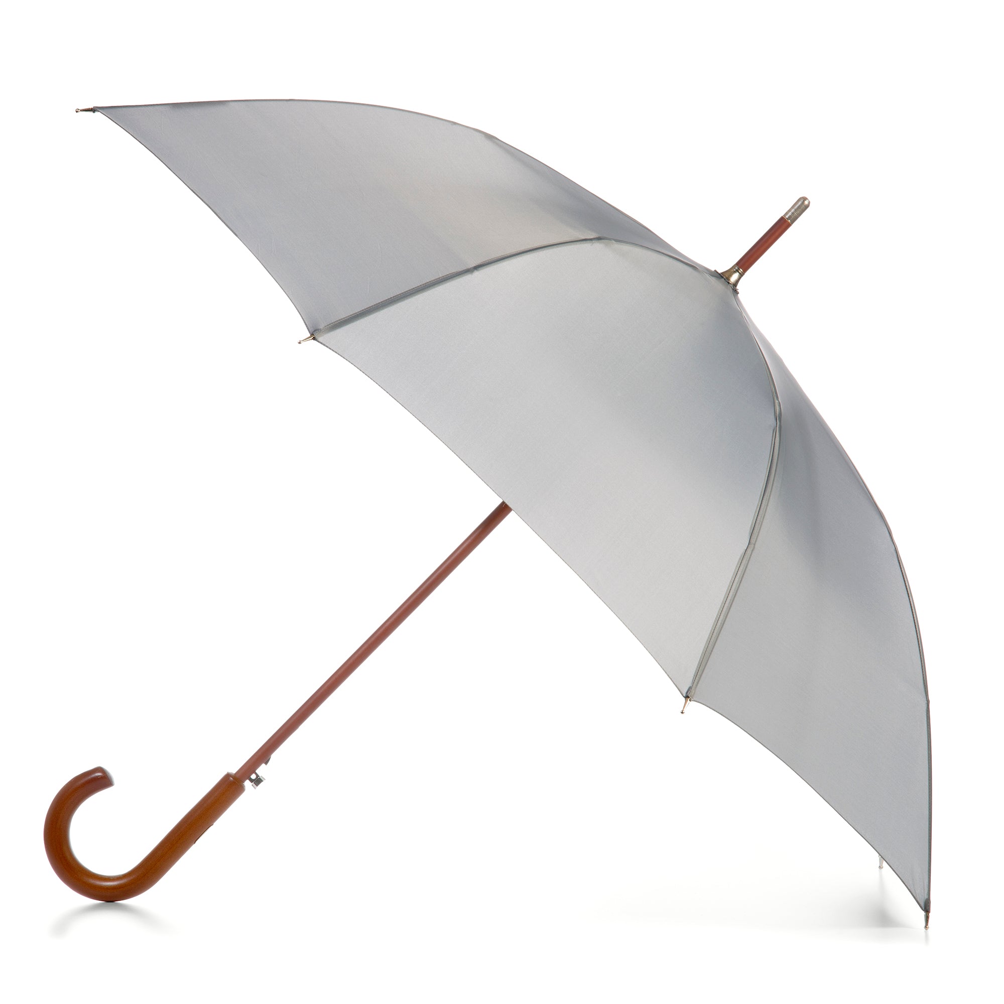 9302 Blue Line Wooden Stick Umbrella - Totes Auto Open Umbrella