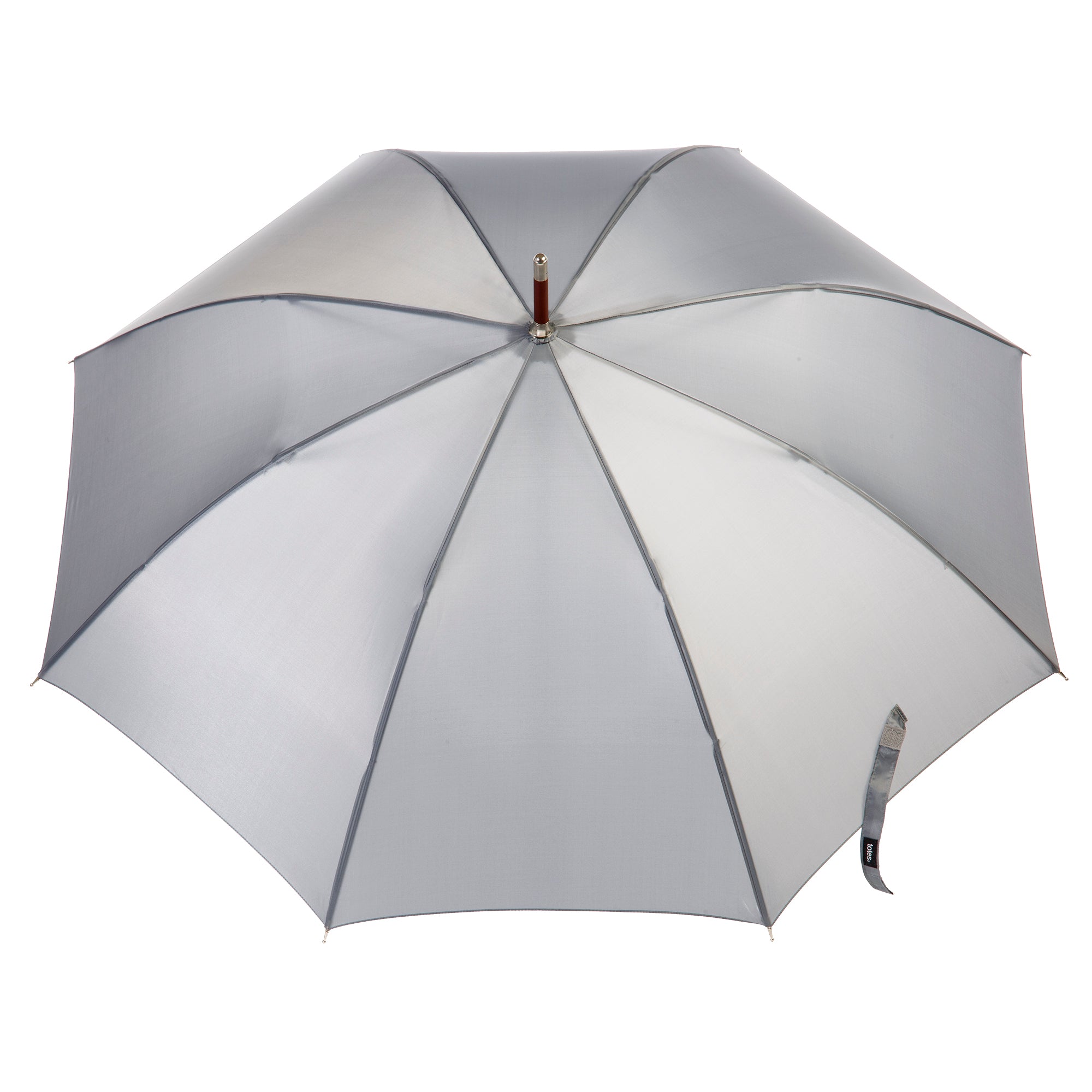 9302 Blue Line Wooden Stick Umbrella - Totes Auto Open Umbrella