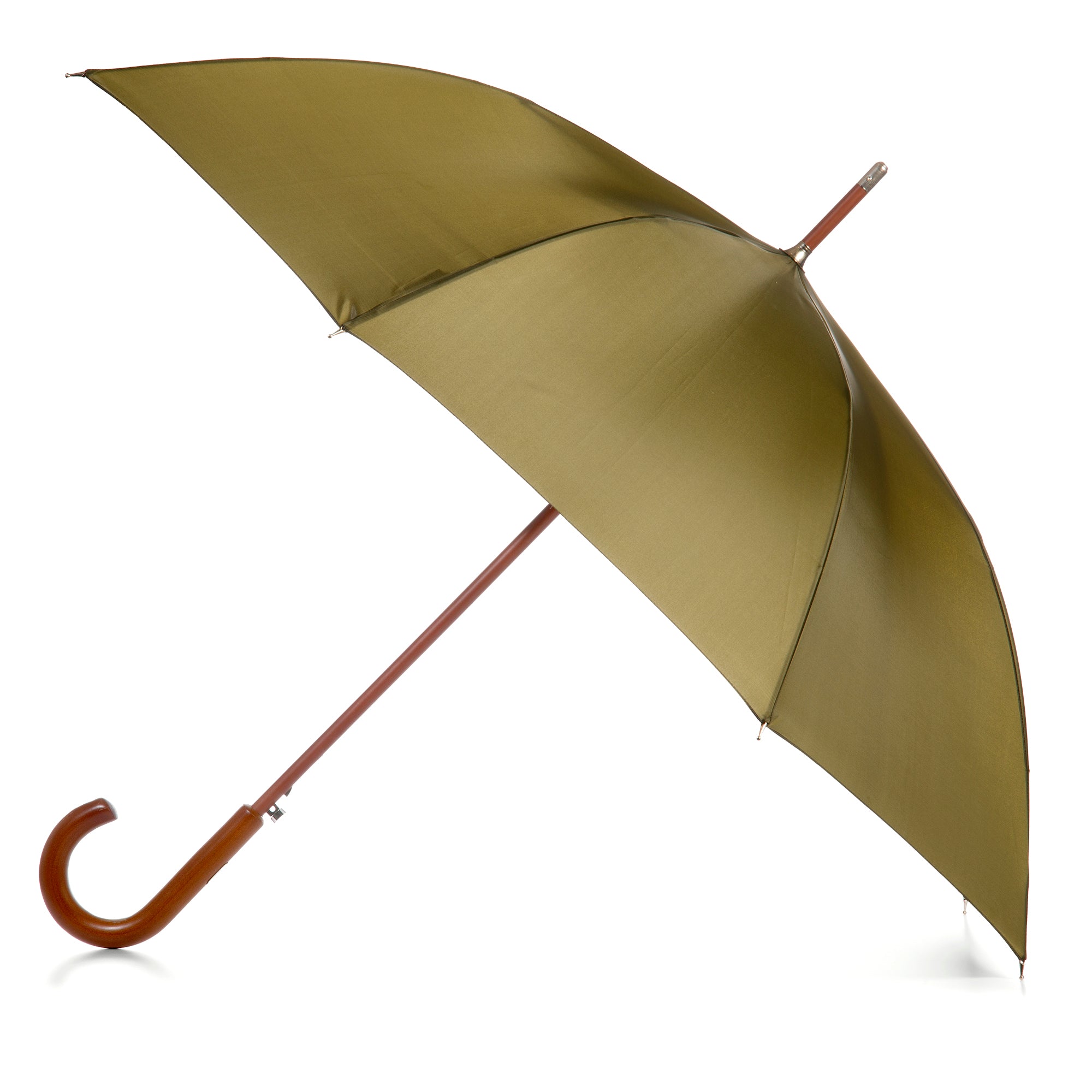 9302 Blue Line Wooden Stick Umbrella - Totes Auto Open Umbrella