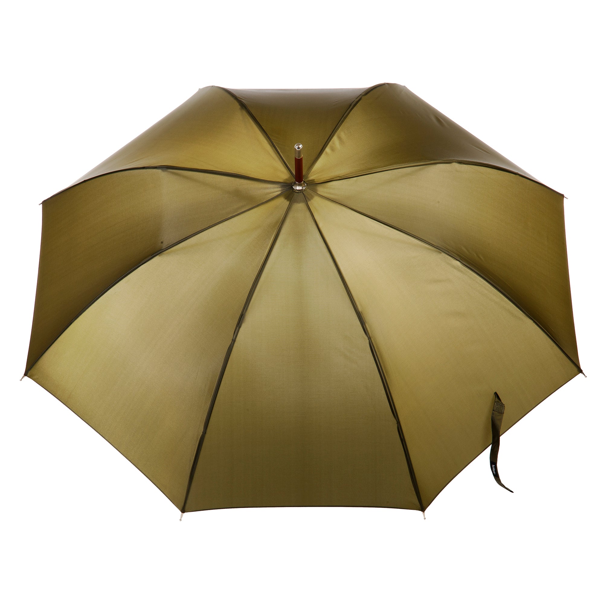 9302 Blue Line Wooden Stick Umbrella - Totes Auto Open Umbrella