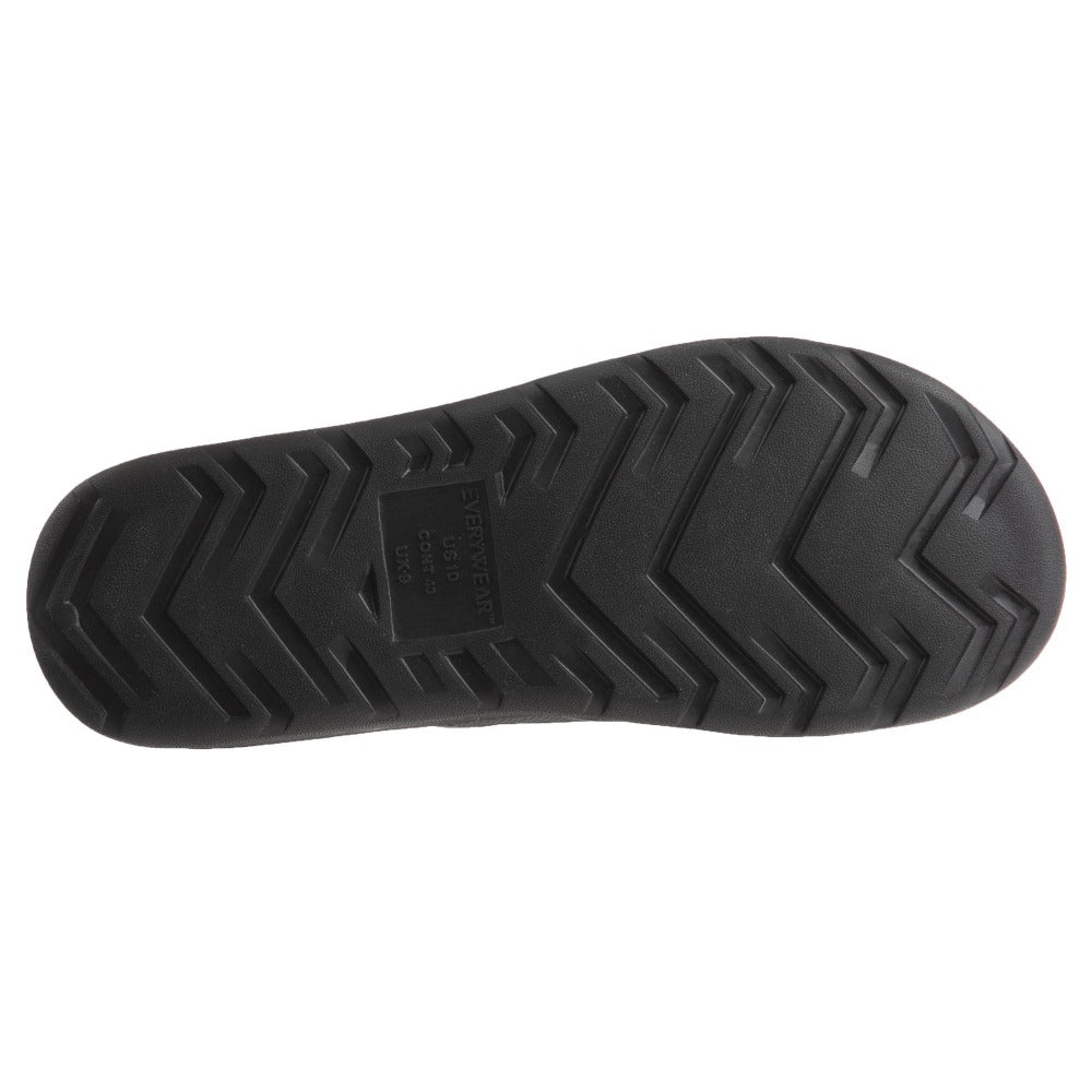Men’s Sol Bounce Ara Vented Slide in Black Bottom Sole Tread