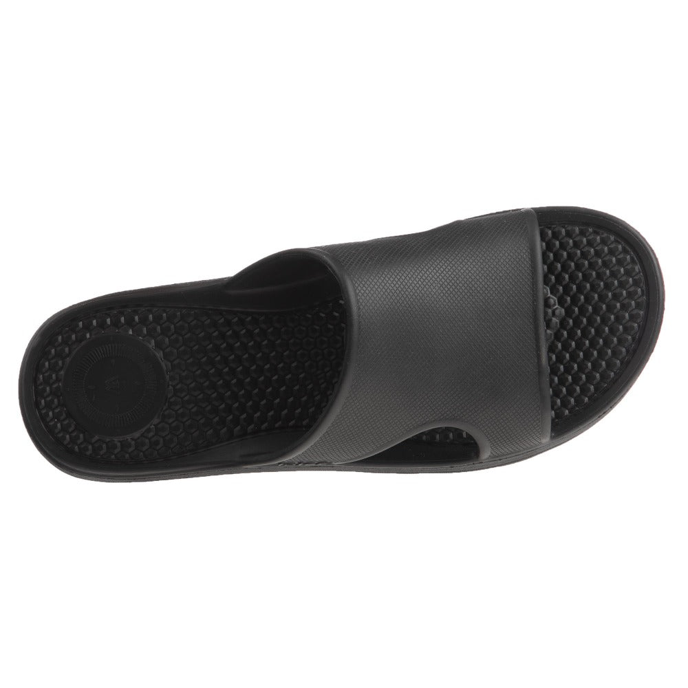 Men’s Sol Bounce Ara Vented Slide in Black Inside Top View