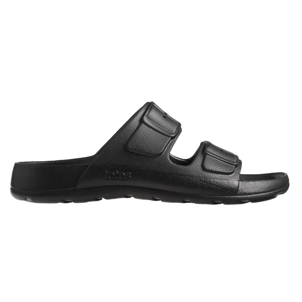Women’s Sol Bounce Molded Buckle Slide - Black profile view