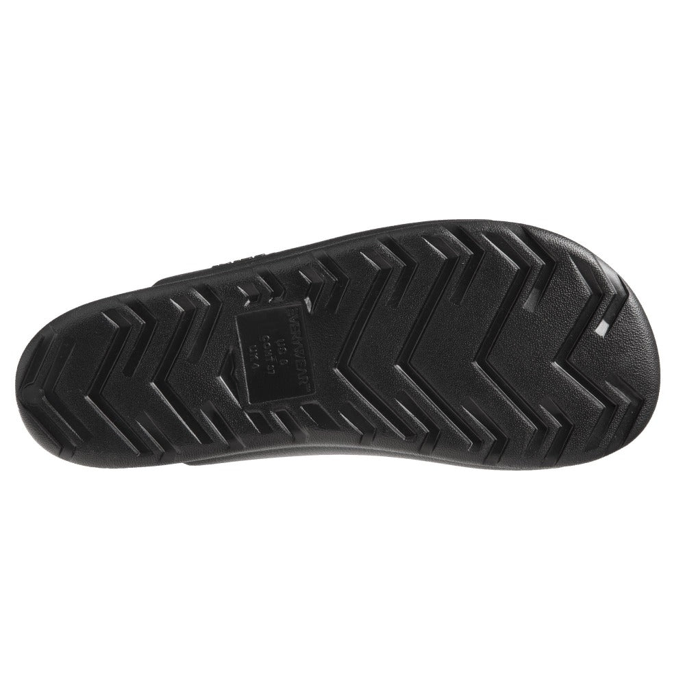 Women’s Sol Bounce Molded Buckle Slide - Black bottom sole view