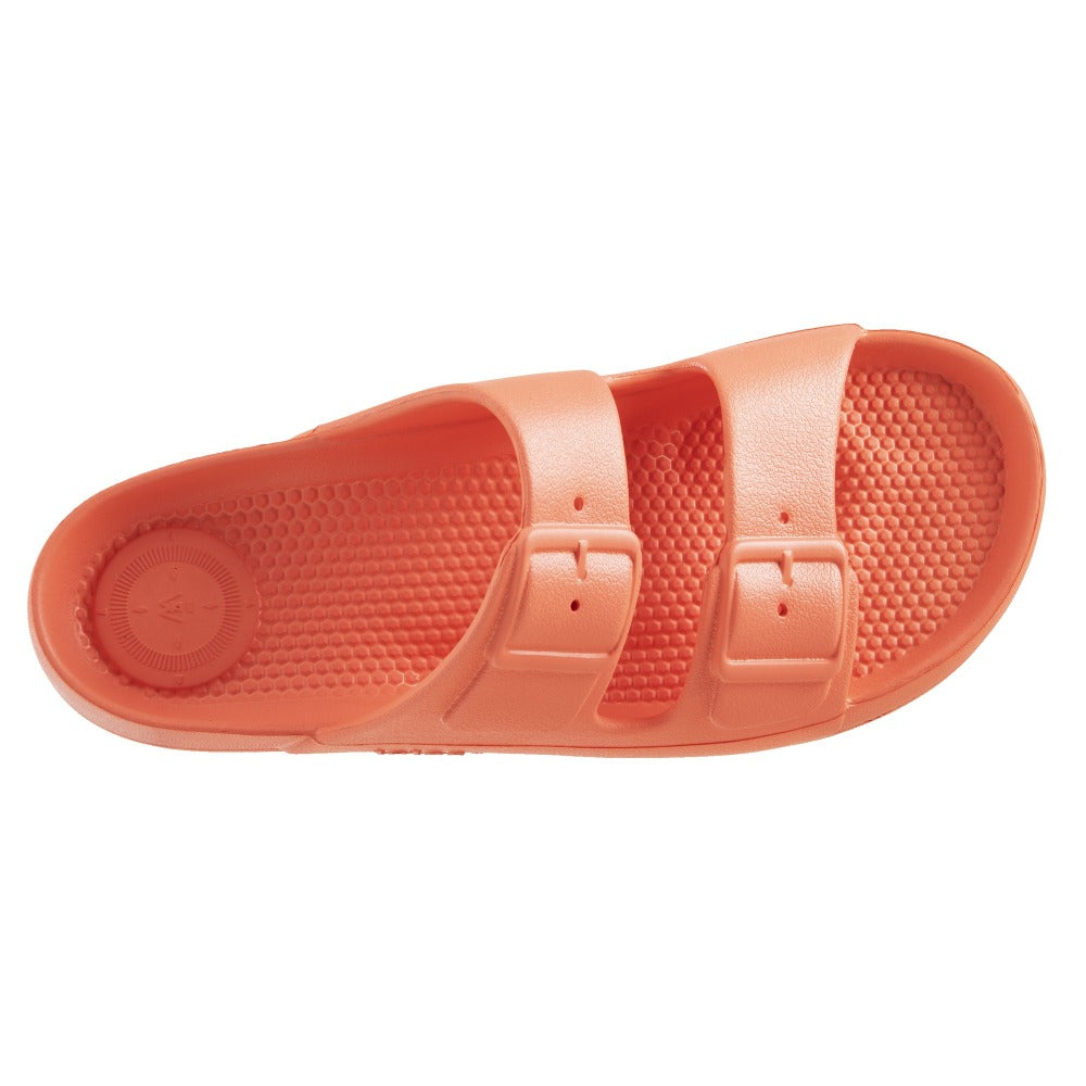 Women’s Sol Bounce Molded Buckle Slide - Coraline buckle top view