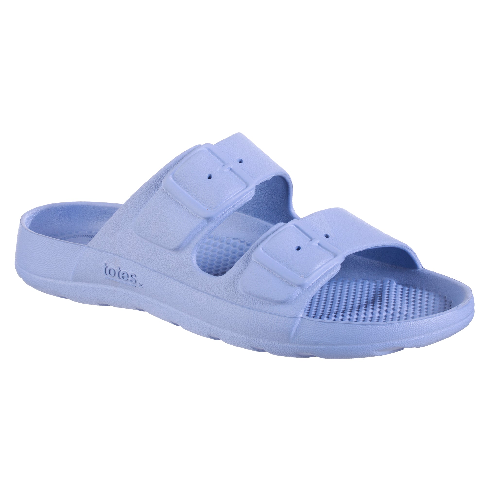 Women’s Sol Bounce Molded Buckle Slide - Periwinkle profile side view