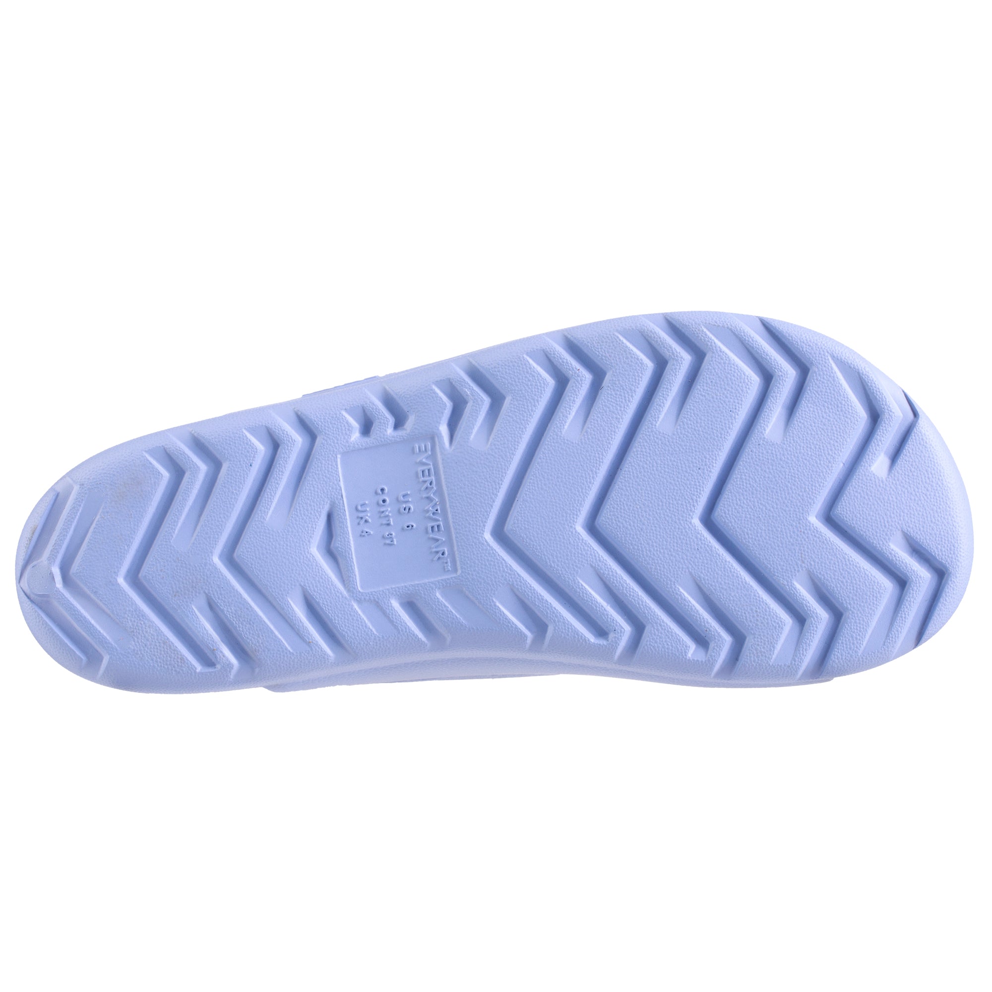 Women’s Sol Bounce Molded Buckle Slide - Periwinkle bottom sole view