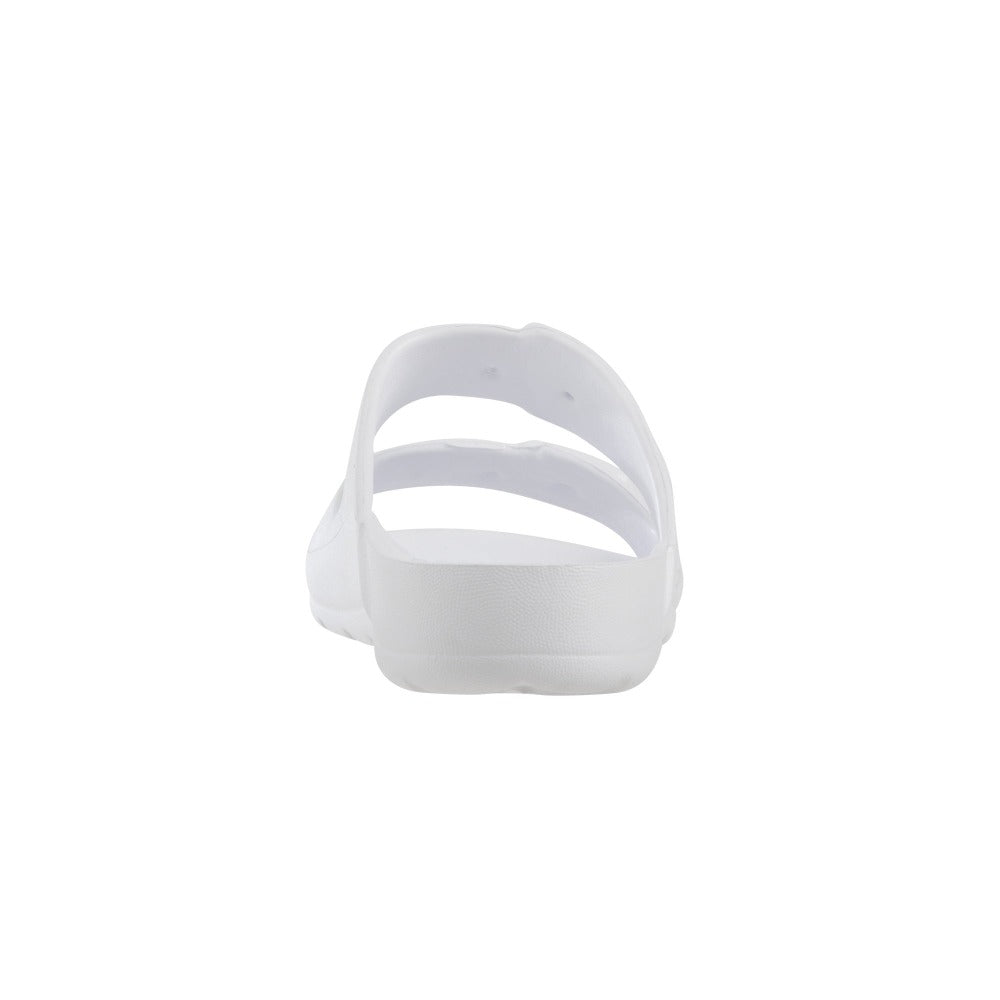 Women’s Sol Bounce Molded Buckle Slide - White back view