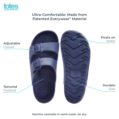 TS22 Totes Double Buckle Mens Slide 