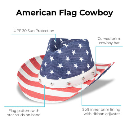 Americana Flag Cowboy Hat