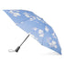 InBrella Reverse Close Folding Umbrella in Clouds Open Side Profile 