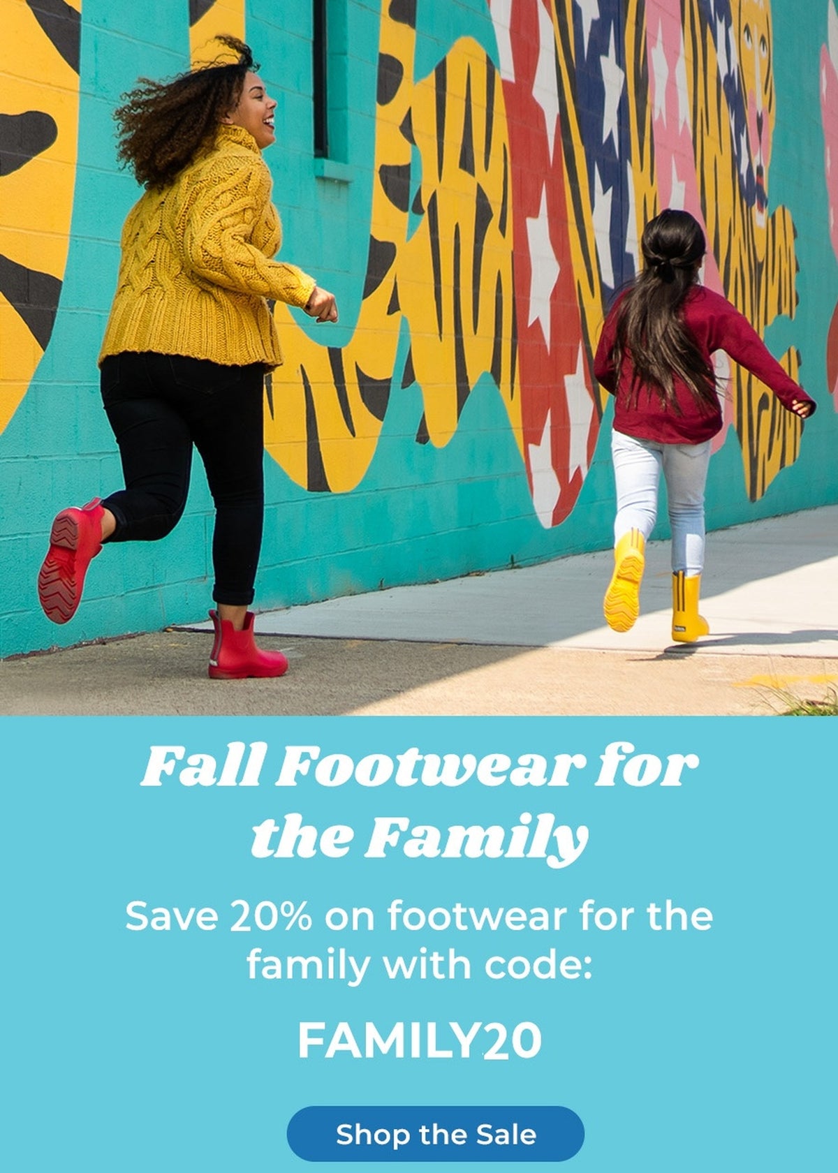 10% off Sitewide 
Plus 20% Off Everywear Clogs, Snow & Rain Boots with code: FAMILY20