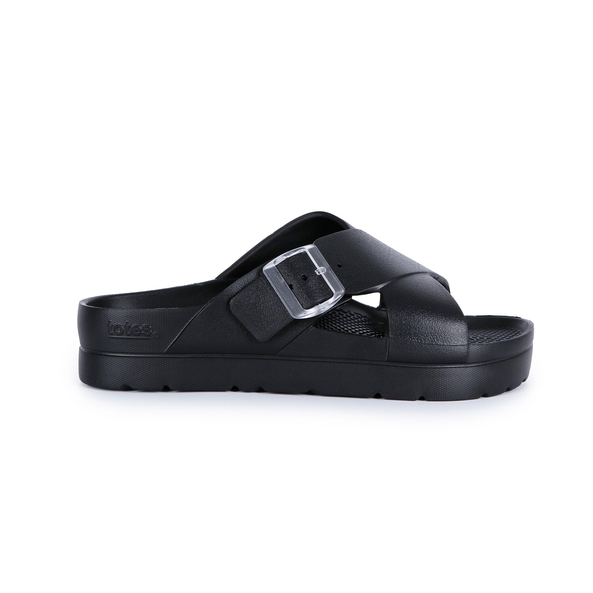 ts40 totes Womens Cross Buckle Slide 