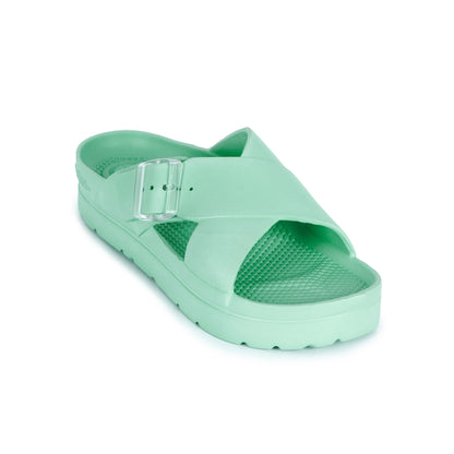 ts40 totes Womens Cross Buckle Slide 