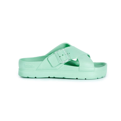ts40 totes Womens Cross Buckle Slide 