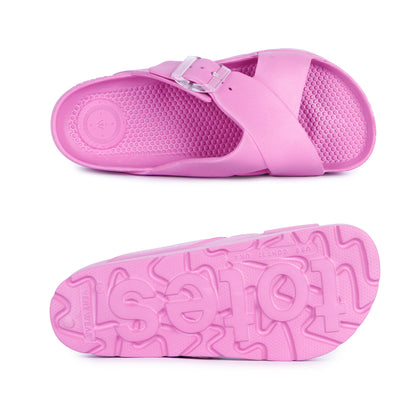 ts40 totes Womens Cross Buckle Slide 