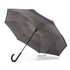 InBrella Reverse Close Umbrella in Black/Grey Open Under Canopy