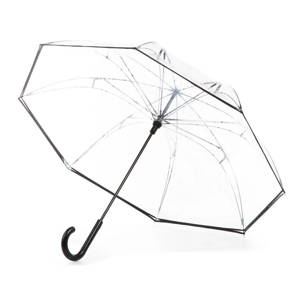 InBrella Reverse Close Umbrella in Clear Open Under Canopy