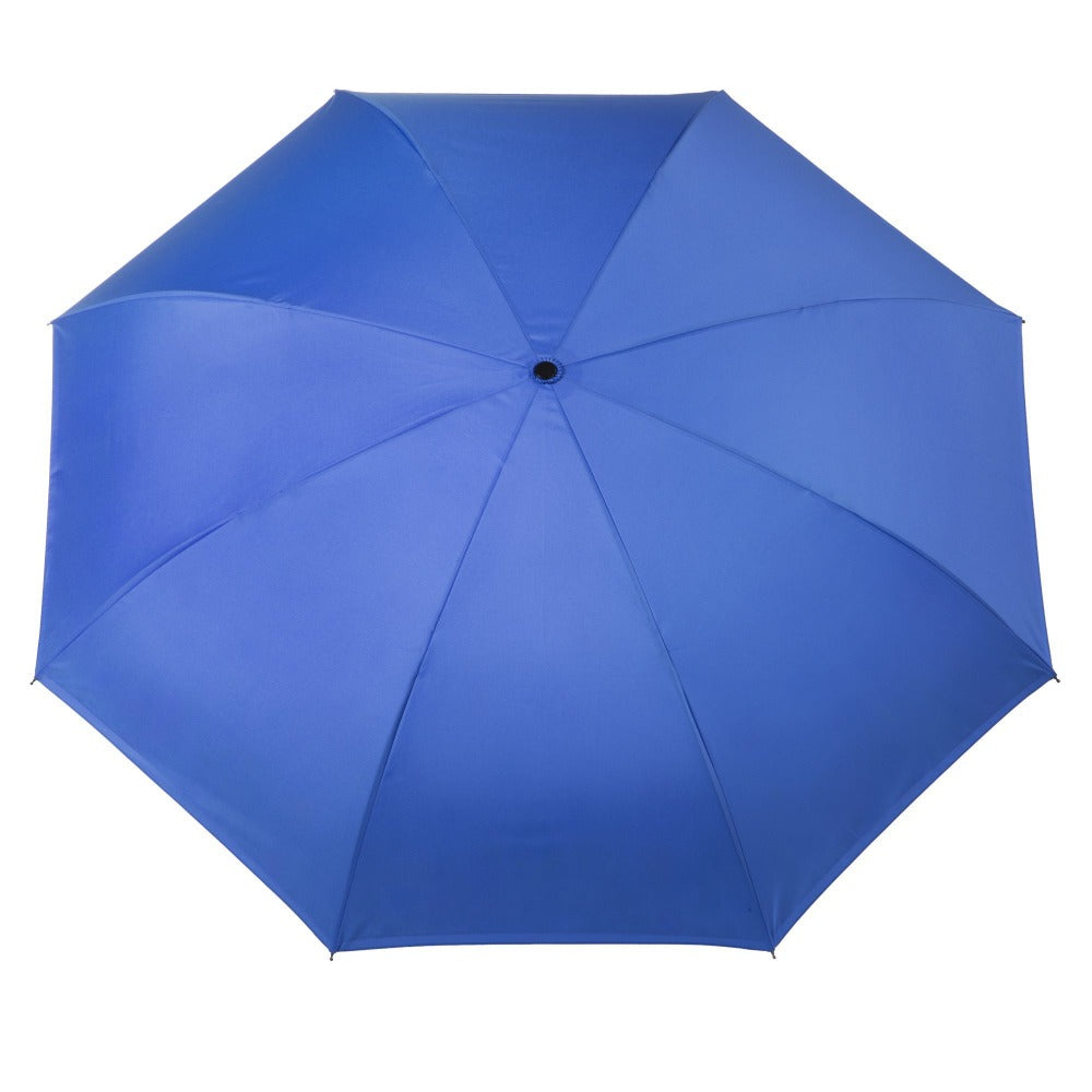 InBrella Reverse Close Umbrella in Flower Garden Open Top View