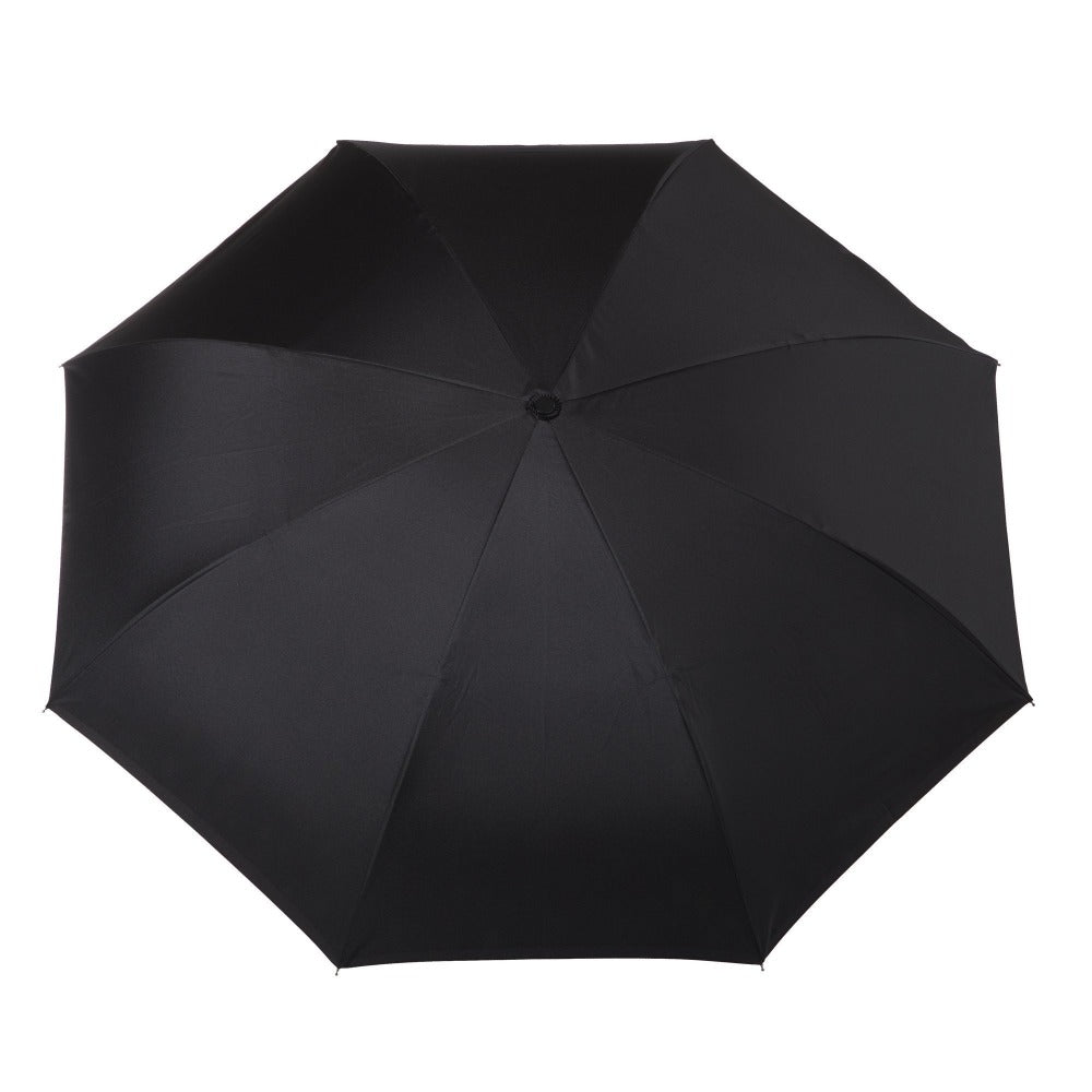 InBrella Reverse Close Umbrella in Zodiac Black Open Top View