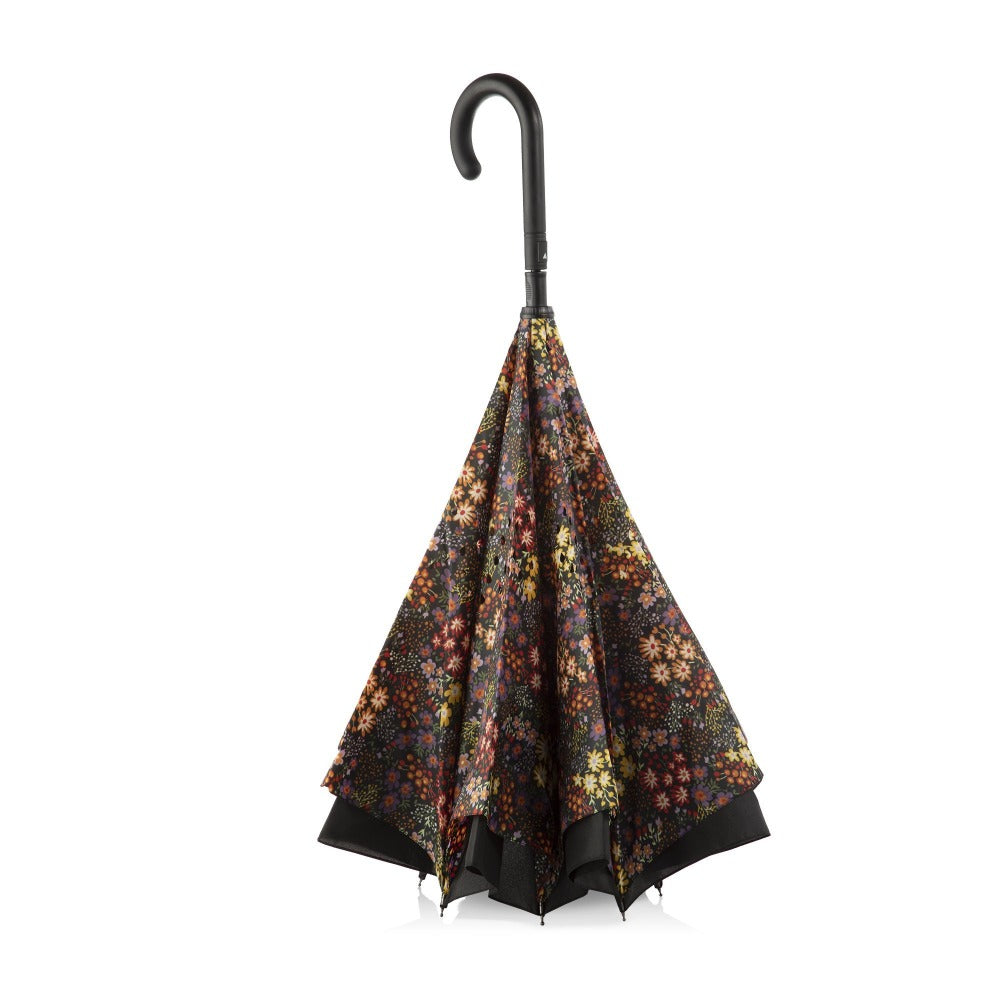 InBrella Reverse Close Umbrella in Enchanted Garden Inverse Closed Stand Up