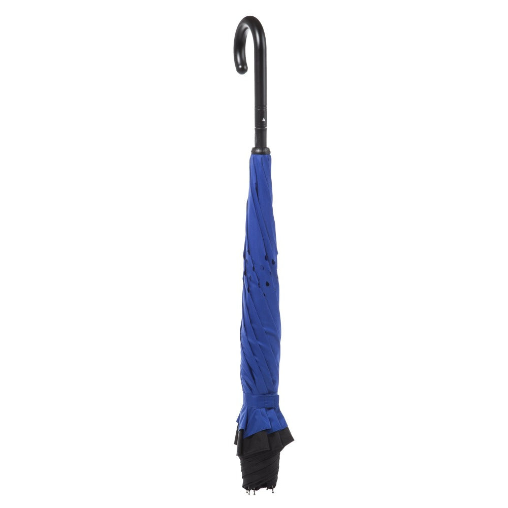 InBrella Reverse Close Umbrella in Royal/Black Inverse Closed