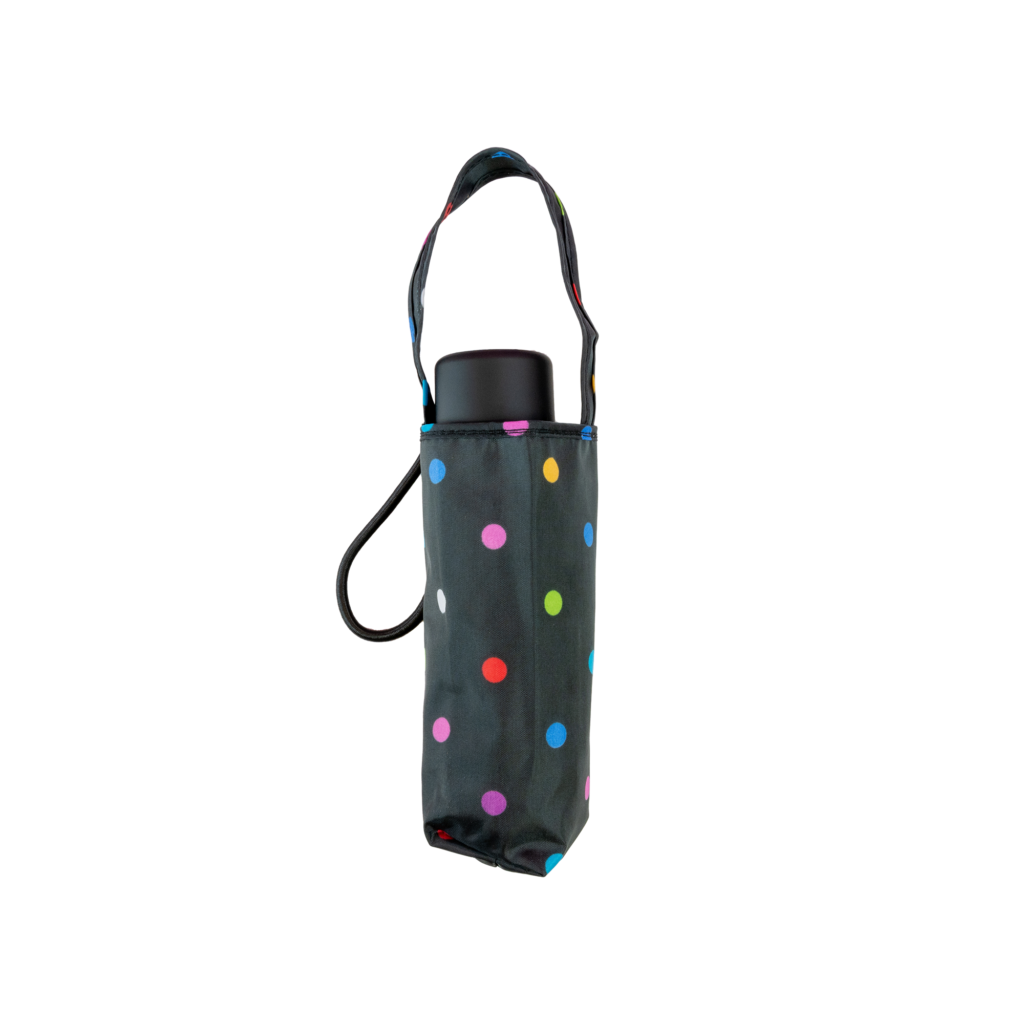 totes Mini Travel Umbrella - polka dot with bag