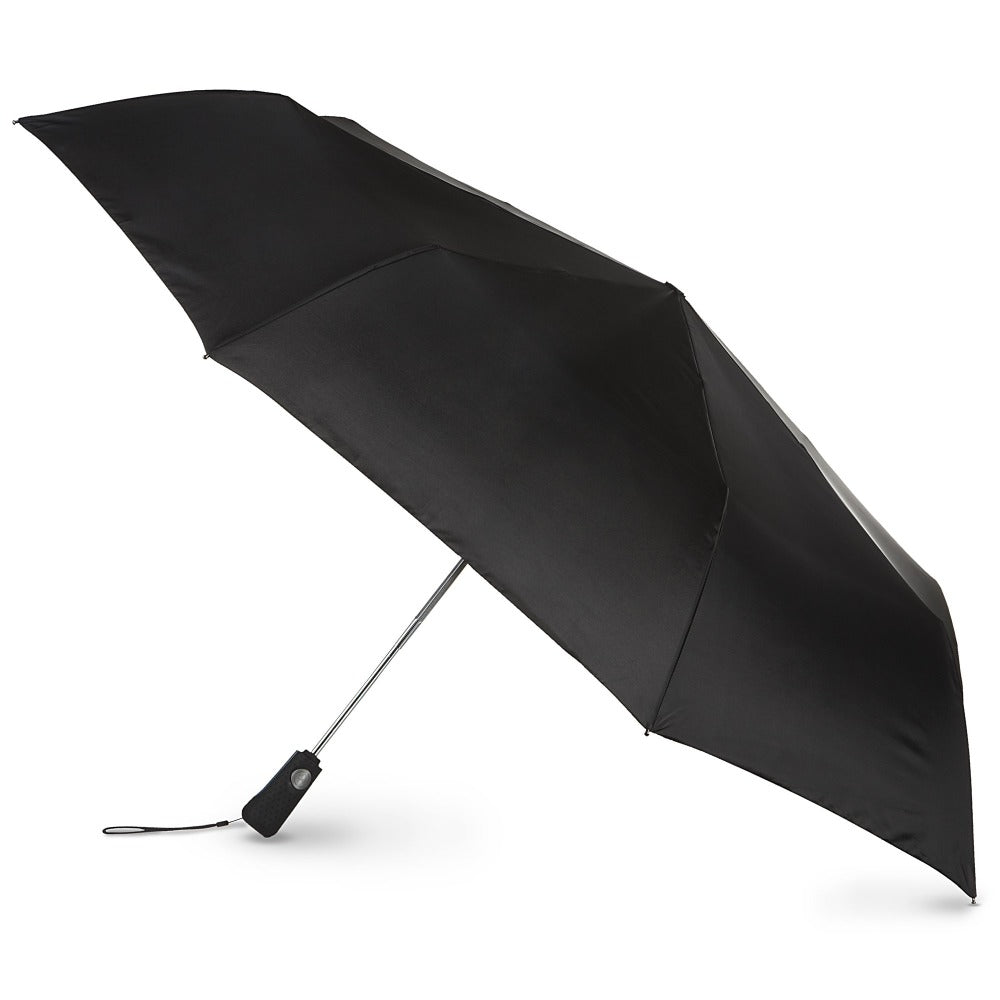 Blue Line Golf Size Auto Open/Close Umbrella in Black Open Side Profile