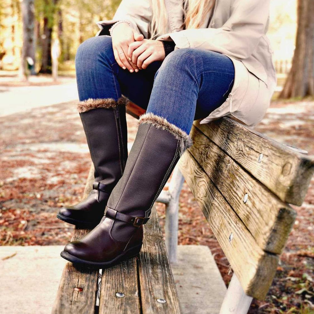 womens lined snow boots