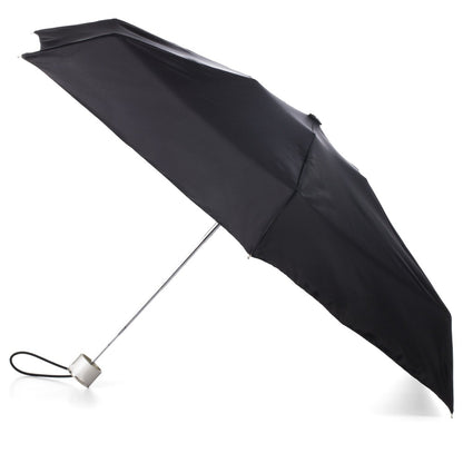 Manual Umbrella with NeverWet® in Black Open Side Profile