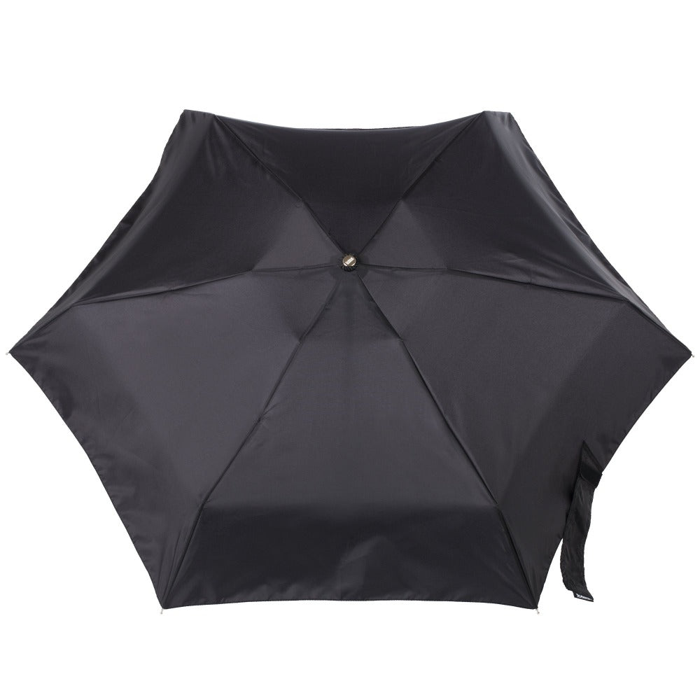 Manual Umbrella with NeverWet® in Black Open Top View