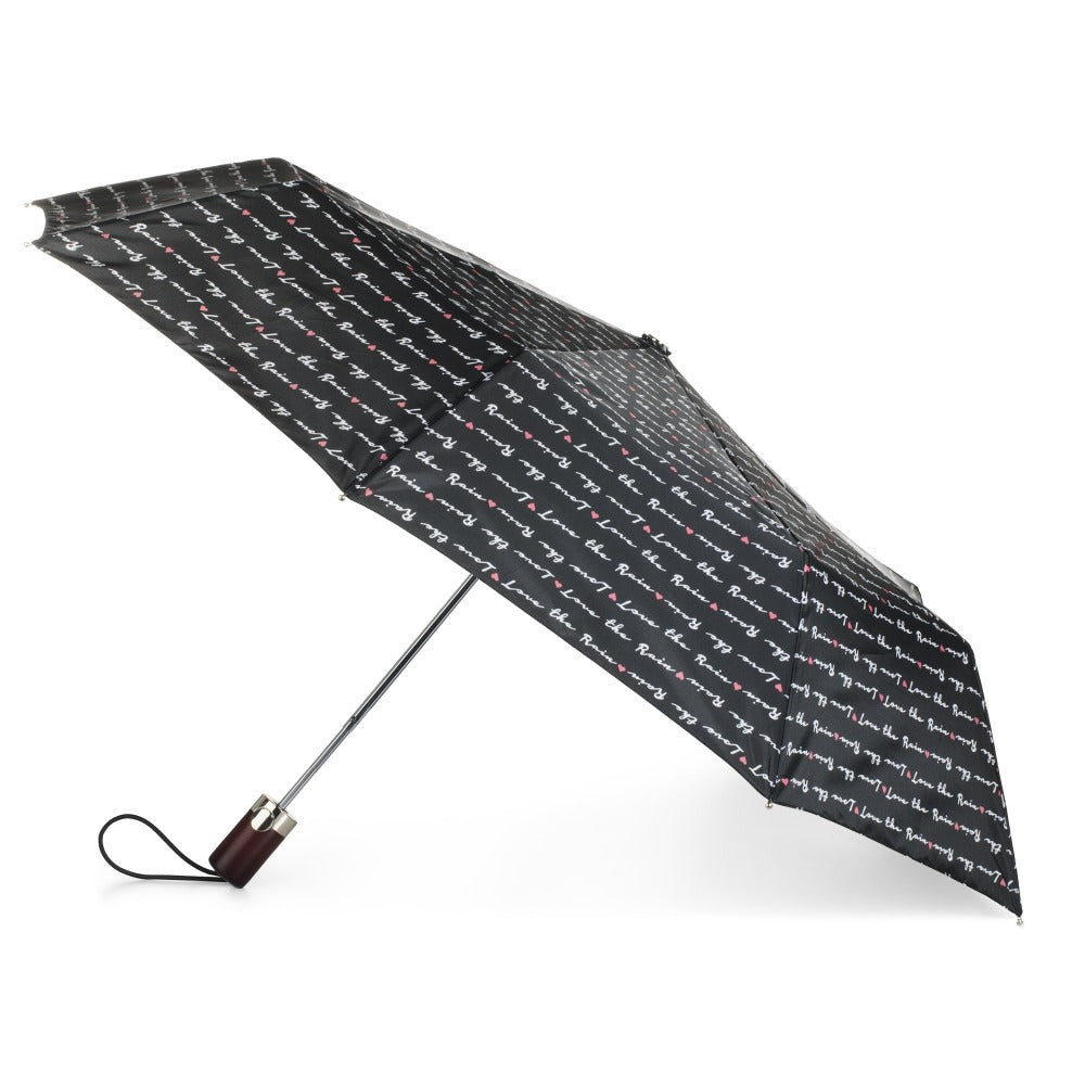 Limited-Edition Auto Open Umbrella in Love Letter Open Side Profile