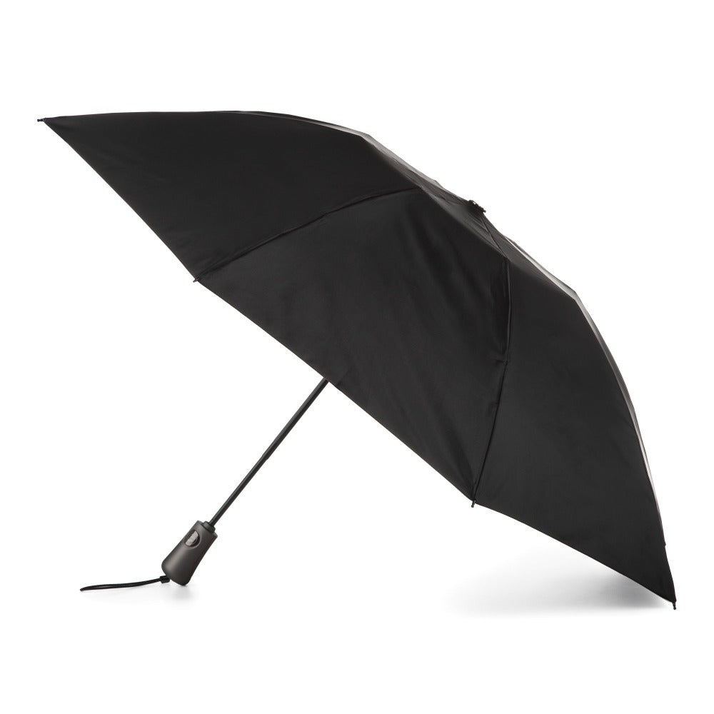 InBrella Reverse Close Folding Umbrella in Black Open Side Profile