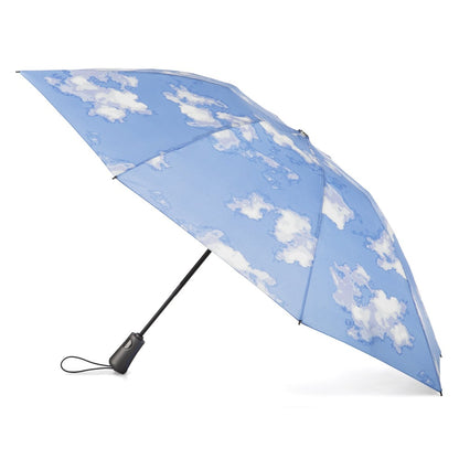 InBrella Reverse Close Folding Umbrella in Clouds Open Side Profile