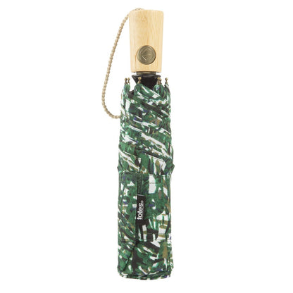 Recycled PET Eco-Friendly Umbrella with NeverWet in Pressed Botanicals Closed