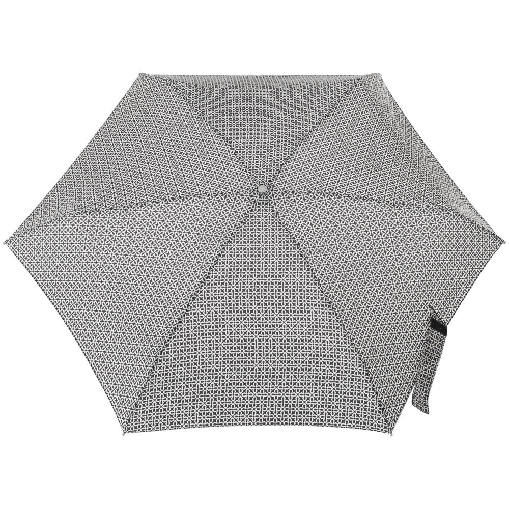 Mini Manual Umbrella With Neverwet in Nordic Status Open Top View