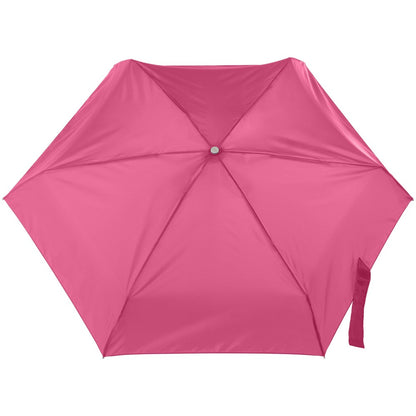 Mini Auto Open Close Neverwet And Sunguard Umbrella in Magenta Open Top View