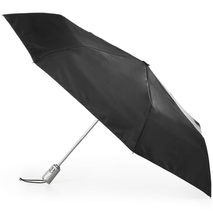 Sunguard Auto Open Close Umbrella With Neverwet in Black Open Side Profile