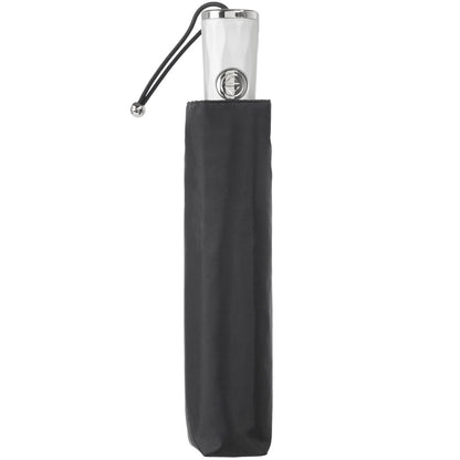 Sunguard Auto Open Close Umbrella With Neverwet in Black Closed in Carrying Case