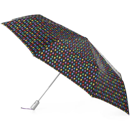 X-Large Auto Open Close Sunguard® Neverwet® Umbrella in Large Raindrops Open Side Profile
