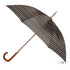 9302 Blue Line Wooden Stick Umbrella - Totes Auto Open Umbrella 