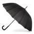 50th Anniversary Stick Umbrella in Dark Plaid Open Side Profile