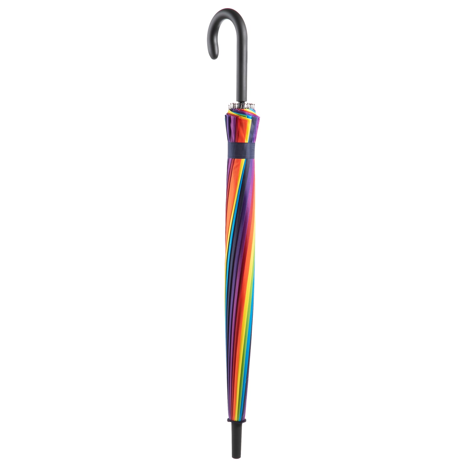 Auto Open Rainbow Stick Umbrella closed