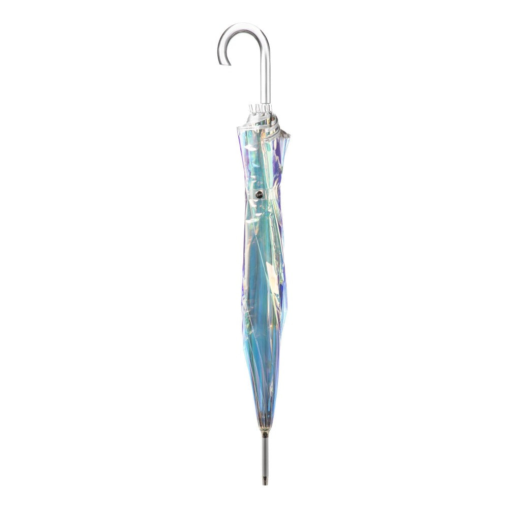 Signature Clear Bubble Umbrella in Iridescent Closed