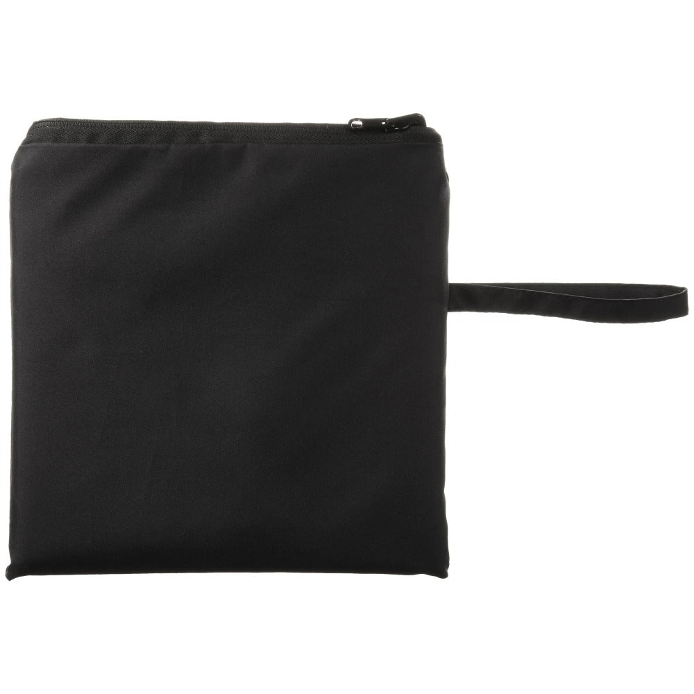 Reversible Rain Poncho in Embroidered Floral Closed in Carrying Pouch