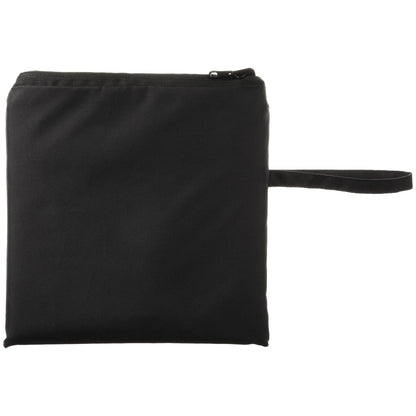 Reversible Rain Poncho in Embroidered Floral Closed in Carrying Pouch