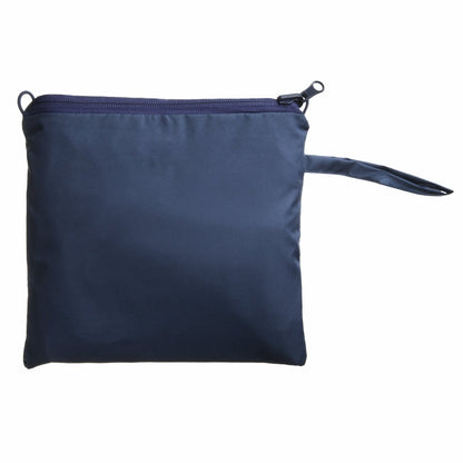 Reversible Rain Poncho in Palm Leaves Closed in Carrying Pouch